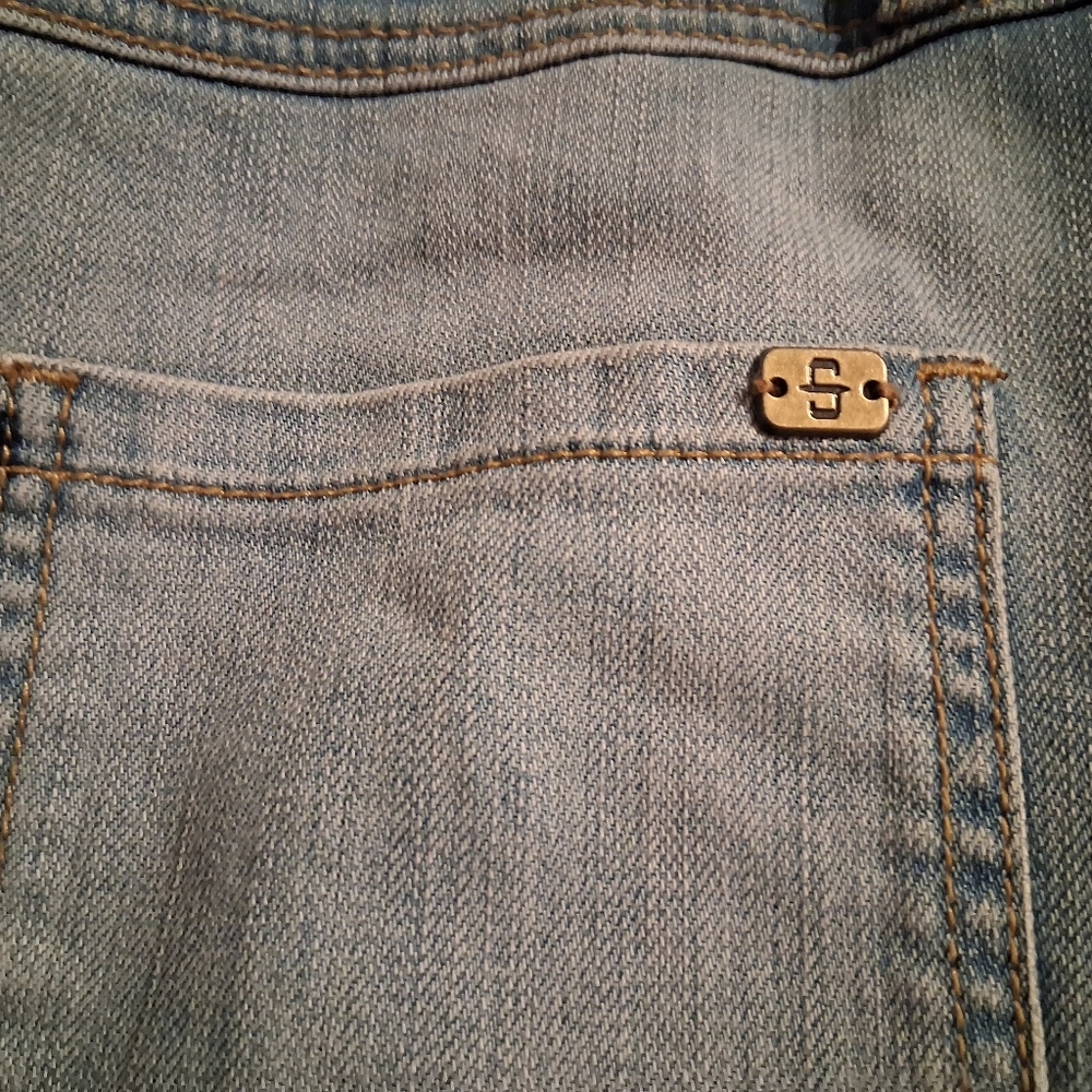Stetson Denim Skirt with Black Pattern - Picture 3 of 6